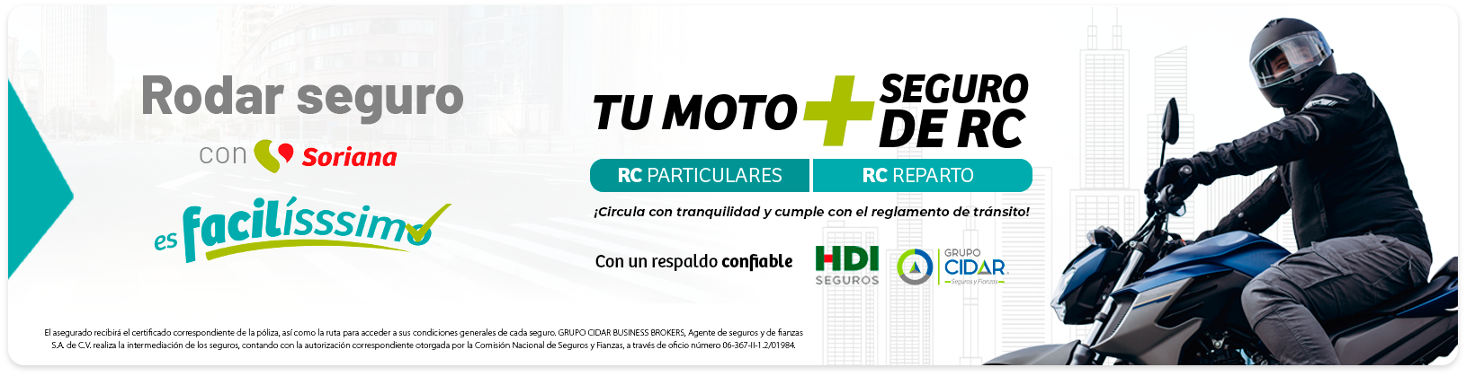 Rodar seguro, seguro de motocicletas HDI Seguros